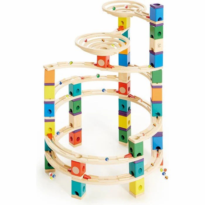 Quadrilla Cyclone Wooden Marble Run Blocks