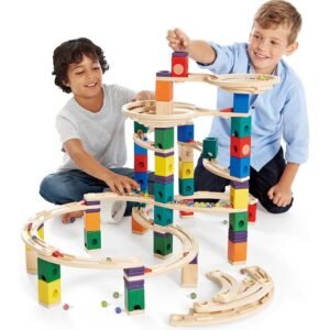 Quadrilla Cyclone Wooden Marble Run Blocks
