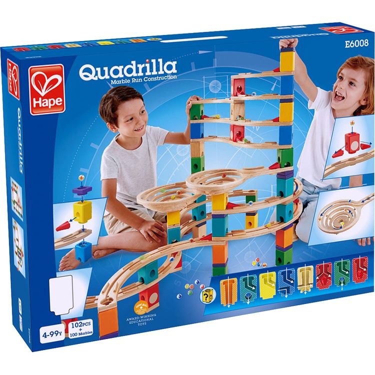 Quadrilla Cyclone Wooden Marble Run Blocks - Image 4