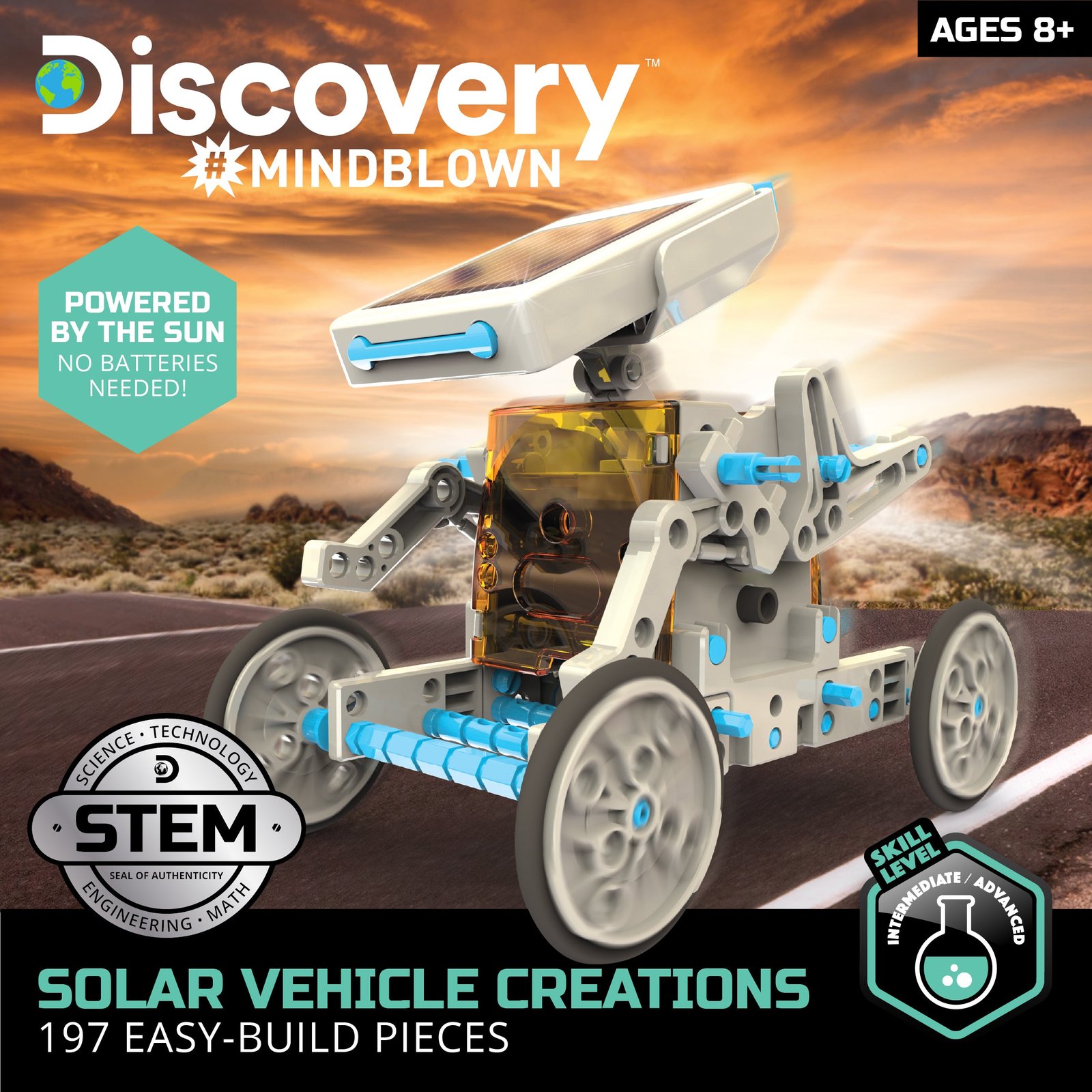 Solar Vehicle Creation Easy-Build Kit - 197 Pieces - Image 2
