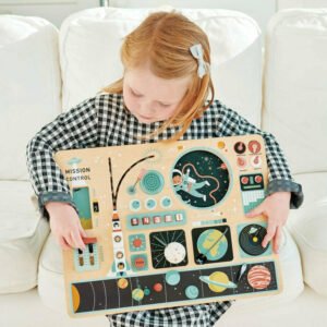 Wooden Space Station Activity Toy